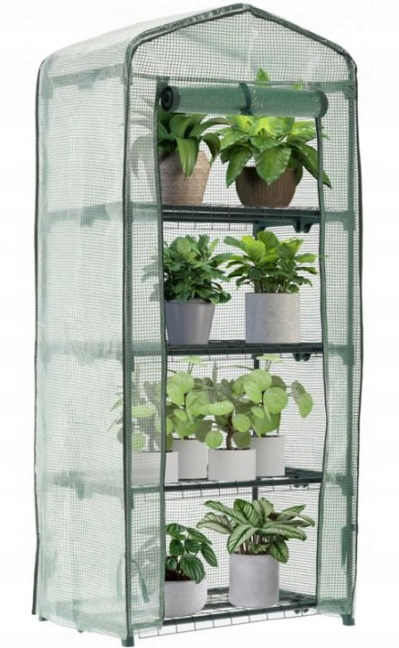 Mini szklarnia balkonowa 160 cm z 4 półkami