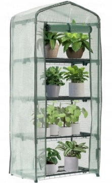 Mini szklarnia balkonowa 160 cm z 4 półkami